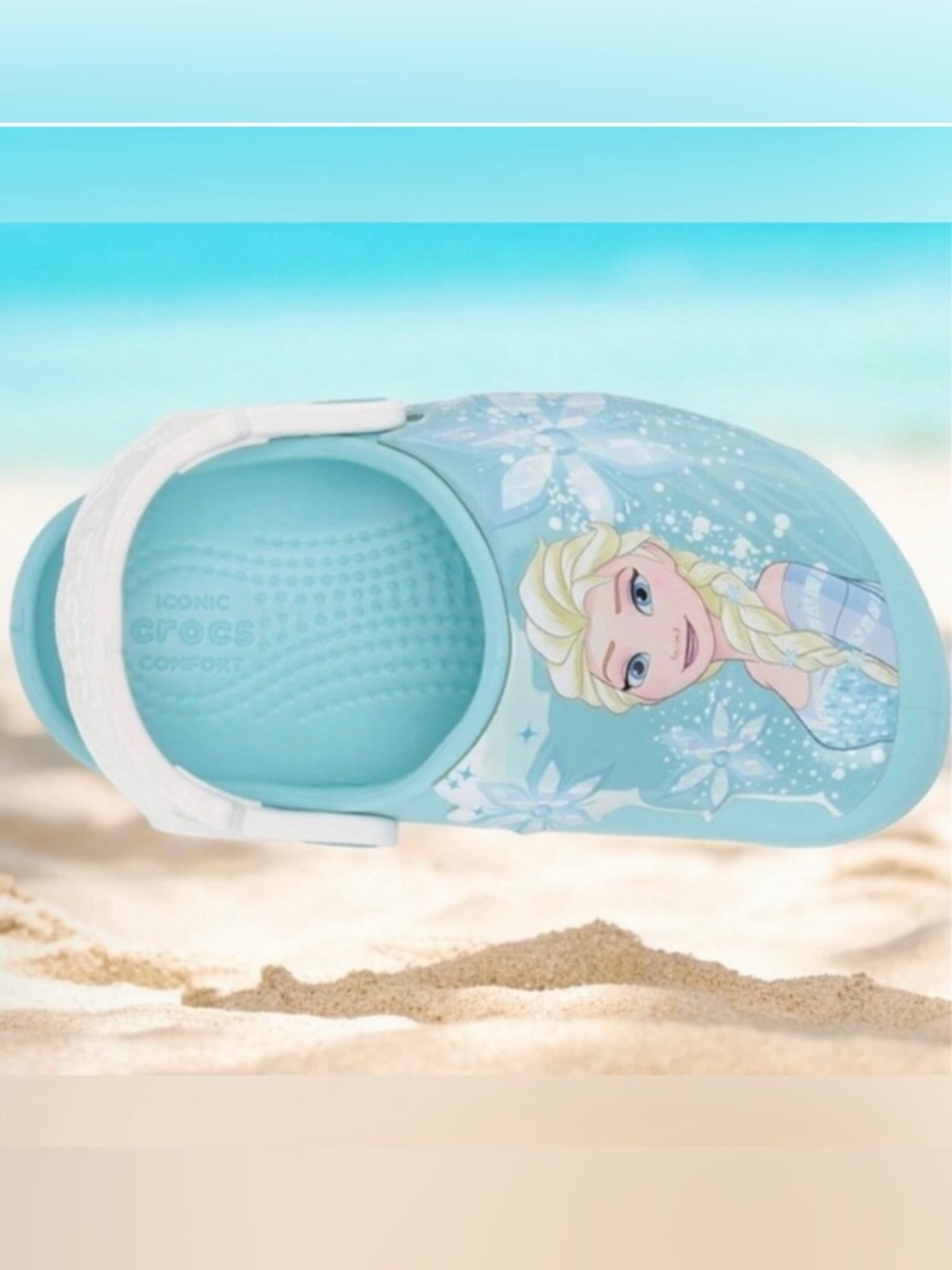 Toddler Girl Disney Frozen Blue Crocs size5